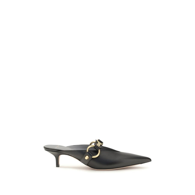 Balenciaga Black Calf Leather Mules