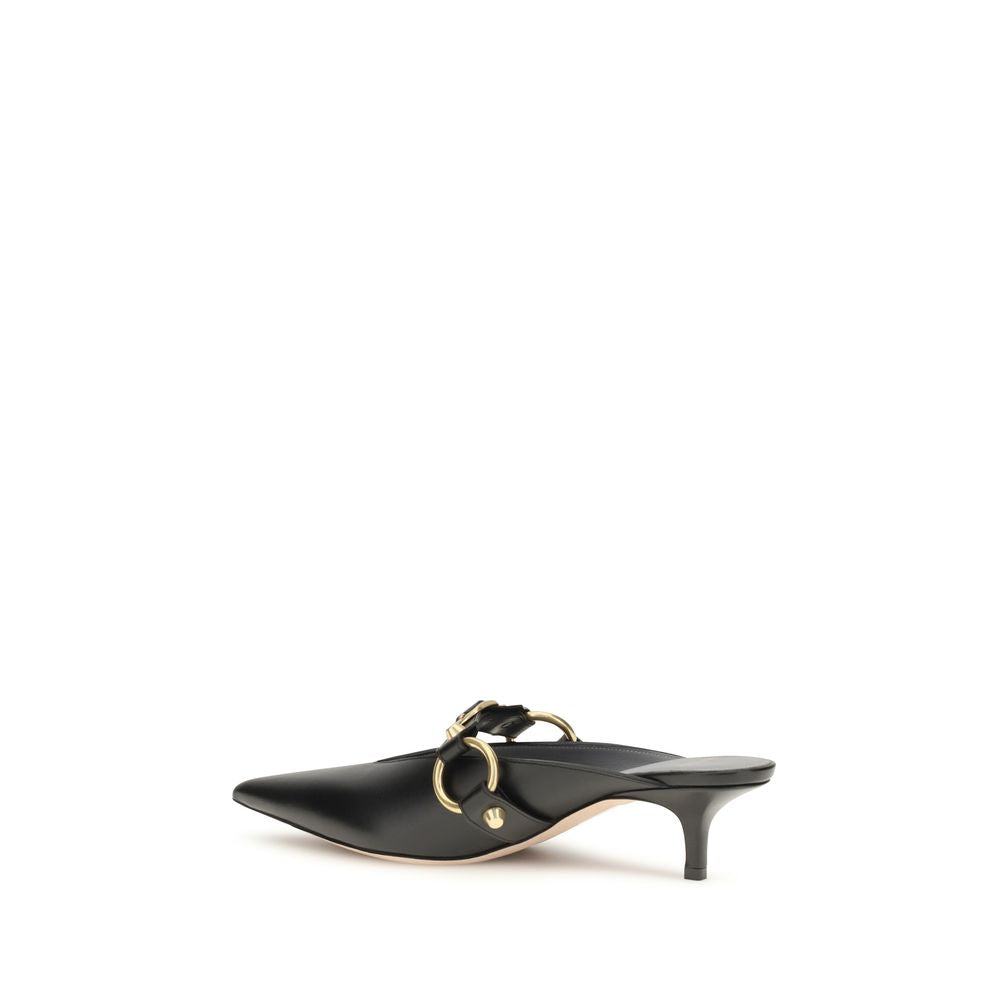 Balenciaga Black Calf Leather Mules