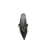Balenciaga Black Calf Leather Mules