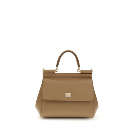Dolce & Gabbana Beige Calf Leather Shoulder Bag