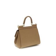 Dolce & Gabbana Beige Calf Leather Shoulder Bag