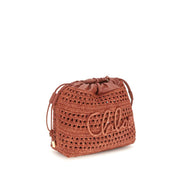 Chloé Multicolor Raffia Shoulder Bag