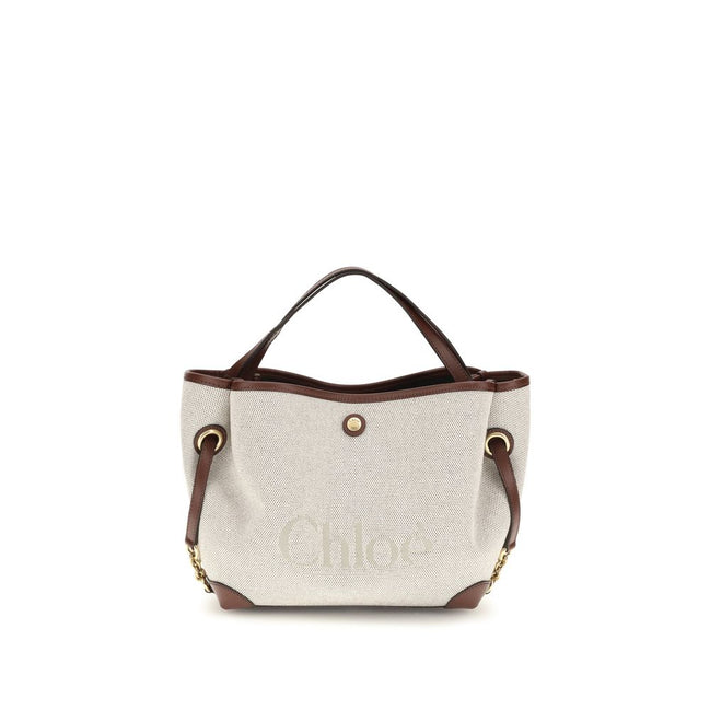 Chloé Beige Fabric Handbag
