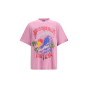 Balenciaga Purple Cotton T-Shirt