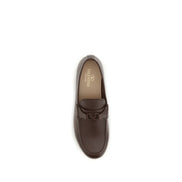 Valentino Garavani Brown Deer Slip-On Loafers