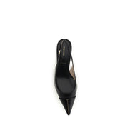 Tom Ford Black Calf Leather Mid Heel Pumps