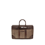 Brunello Cucinelli Brown Calf Leather Luggage And Travel