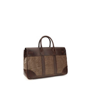 Brunello Cucinelli Brown Calf Leather Luggage And Travel