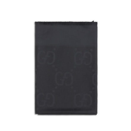 Gucci Black Wool Scarf