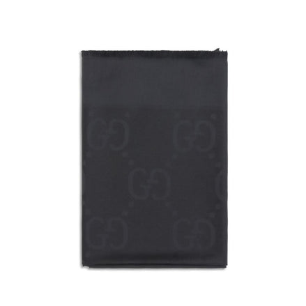 Gucci Black Wool Scarf