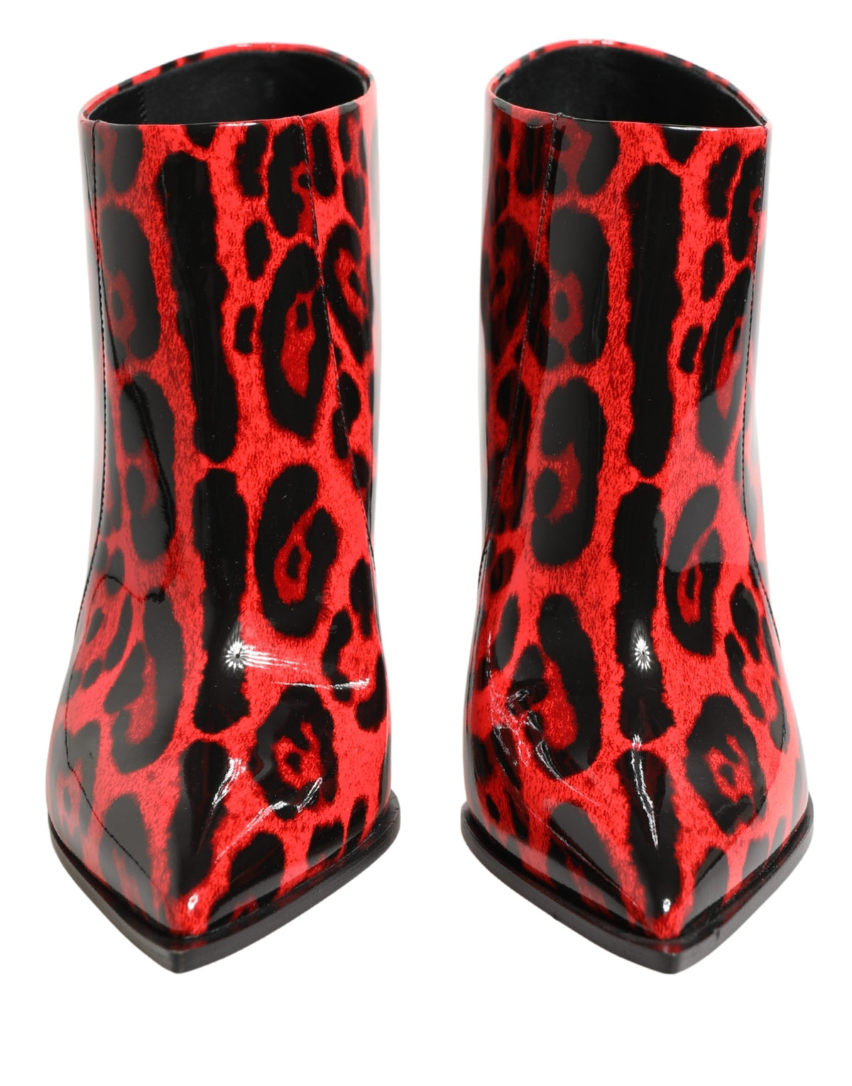 Dolce & Gabbana Red Leopard Cardinale Ankle Boots