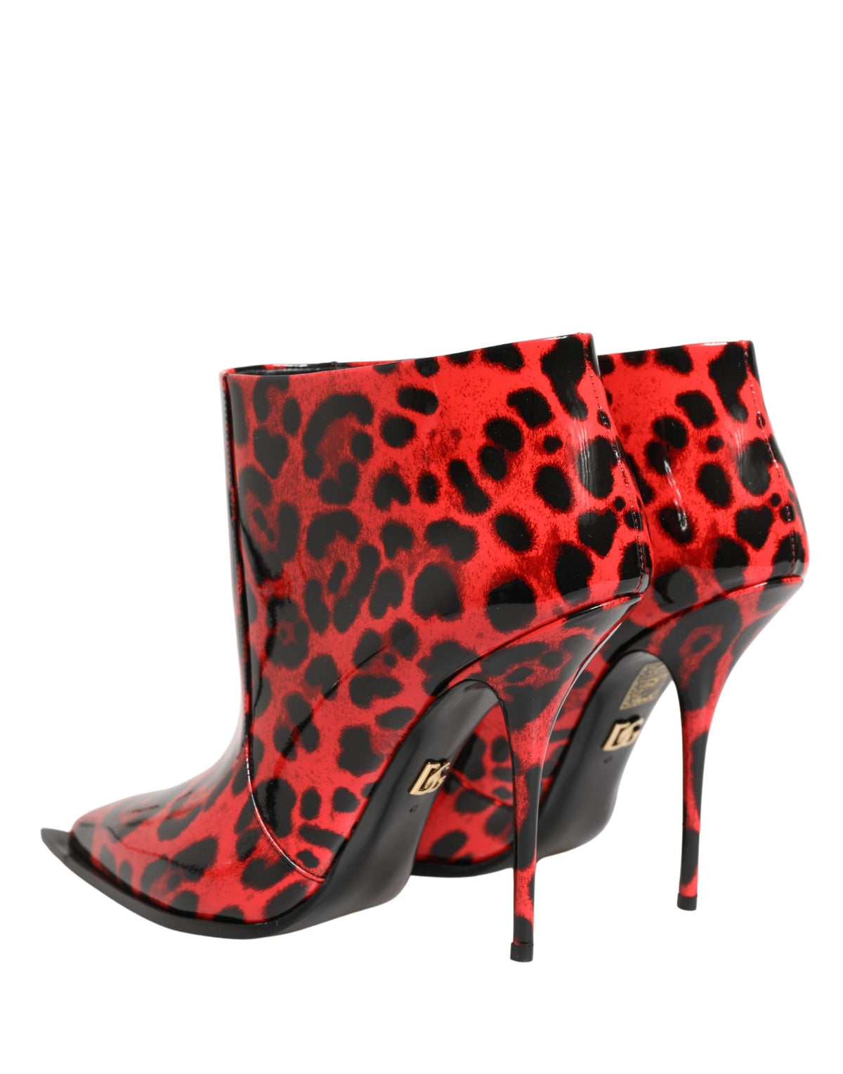 Dolce & Gabbana Red Leopard Cardinale Ankle Boots
