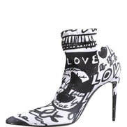 Dolce & Gabbana White Stretch Ankle Boots