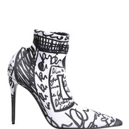 Dolce & Gabbana White Stretch Ankle Boots