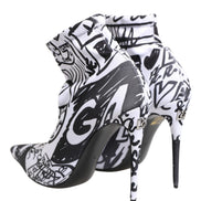 Dolce & Gabbana White Stretch Ankle Boots