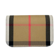 Burberry Small Leather Madison Crossbody Check Bag