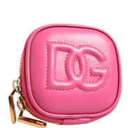 Dolce & Gabbana Pink Calf Leather DG Logo Multifunctional Kit Bag