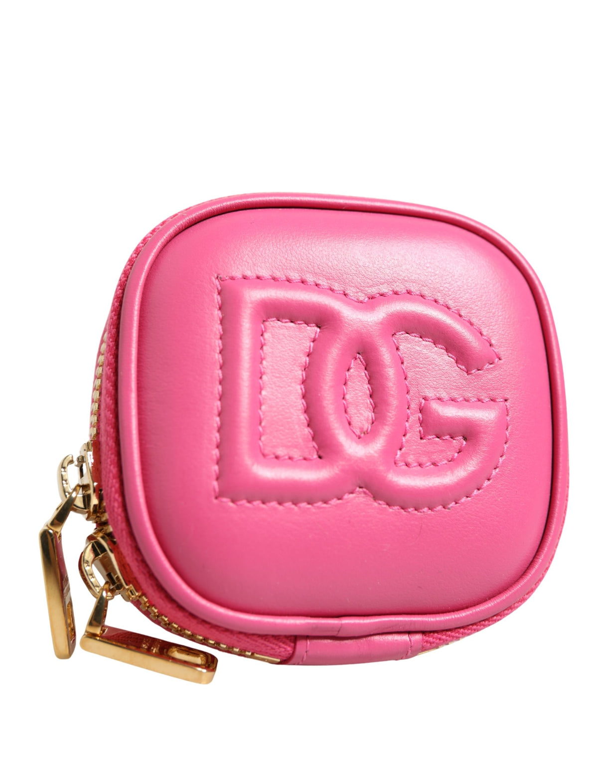 Dolce & Gabbana Pink Calf Leather DG Logo Multifunctional Kit Bag