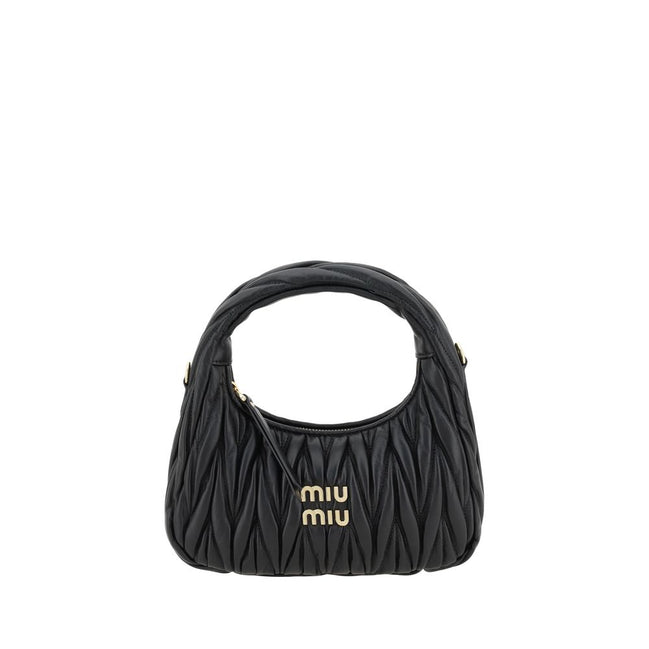 Miu Miu Black Calf Leather Handbag