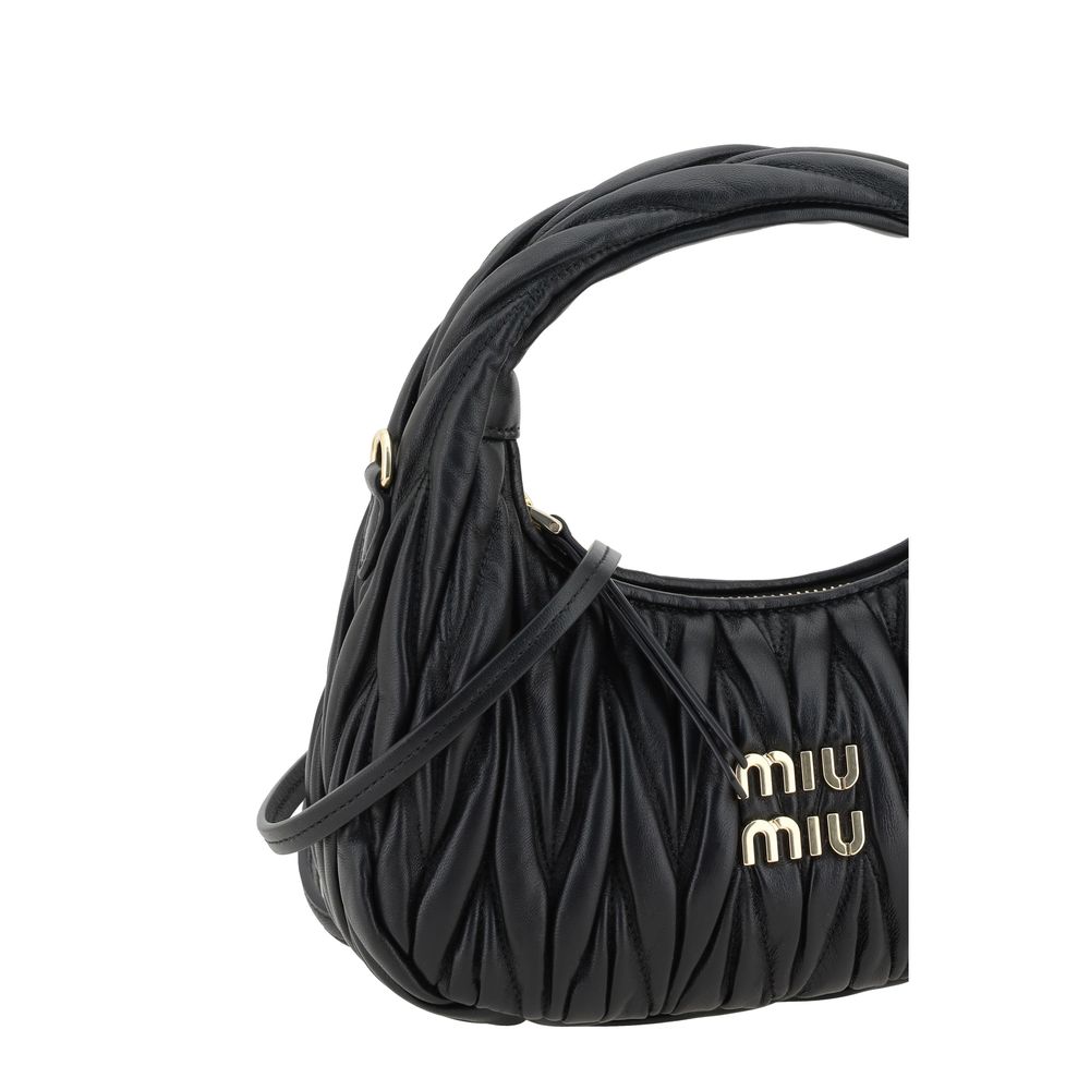 Miu Miu Black Calf Leather Handbag