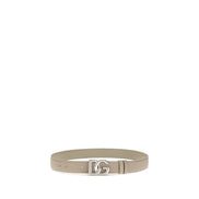 Dolce & Gabbana Gray Calf Leather Regular Belt
