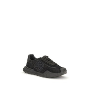 Dolce & Gabbana Black Calf Leather Chunky Sneakers