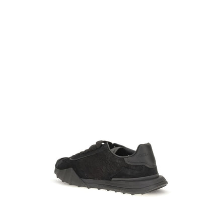 Dolce & Gabbana Black Calf Leather Chunky Sneakers