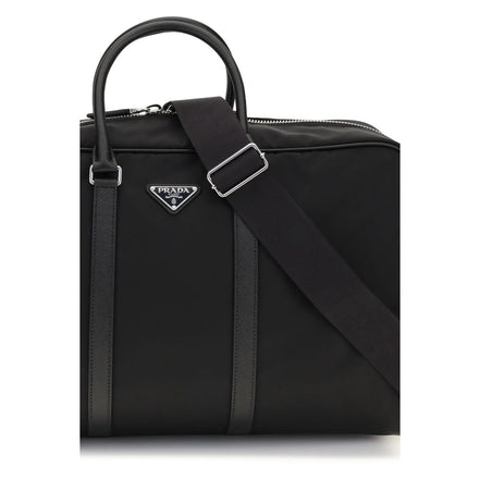 Prada Black Recycled Polyamide Luggage And Travel