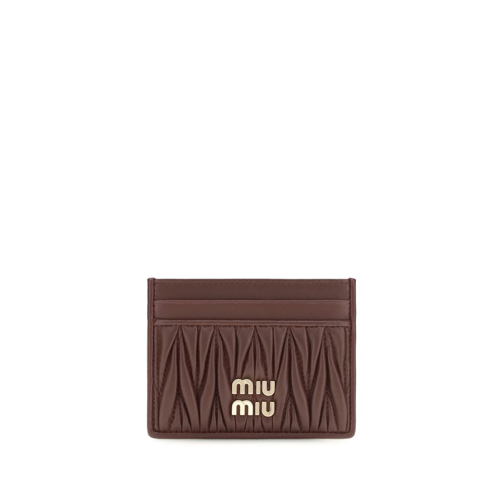 Miu Miu Bordeaux Lambskin Wallet
