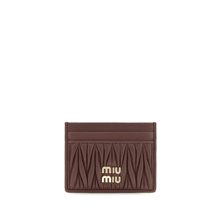 Miu Miu Bordeaux Lambskin Wallet