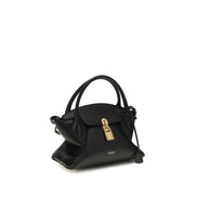 Balmain Black Calf Leather Shoulder Bag