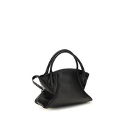 Balmain Black Calf Leather Shoulder Bag