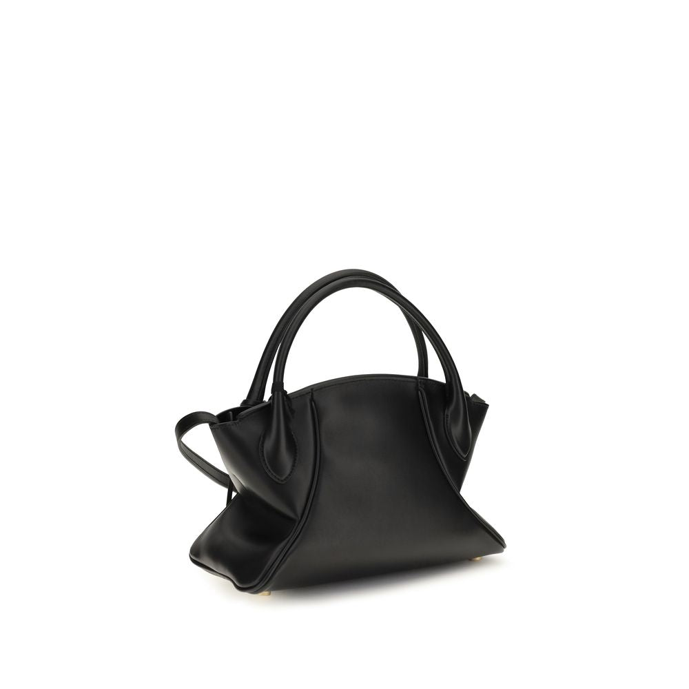 Balmain Black Calf Leather Shoulder Bag