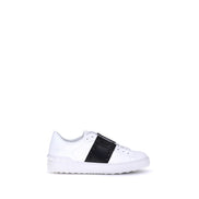 Valentino Garavani White Calf Leather Low Top Sneakers