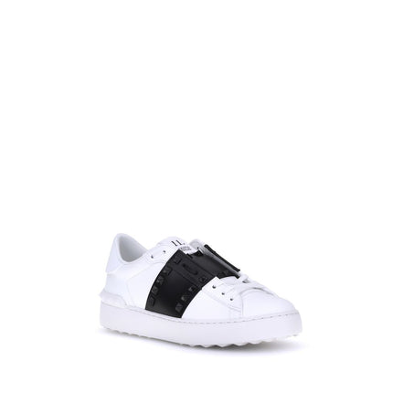 Valentino Garavani White Calf Leather Low Top Sneakers