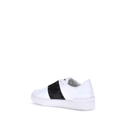 Valentino Garavani White Calf Leather Low Top Sneakers