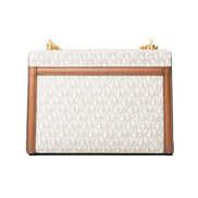 Michael Kors Beige Canvas Shoulder Bag