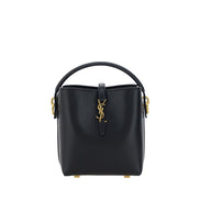 Saint Laurent Black Calf Leather Shoulder Bag