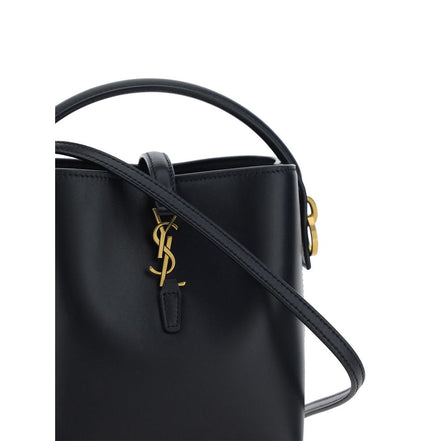 Saint Laurent Black Calf Leather Shoulder Bag
