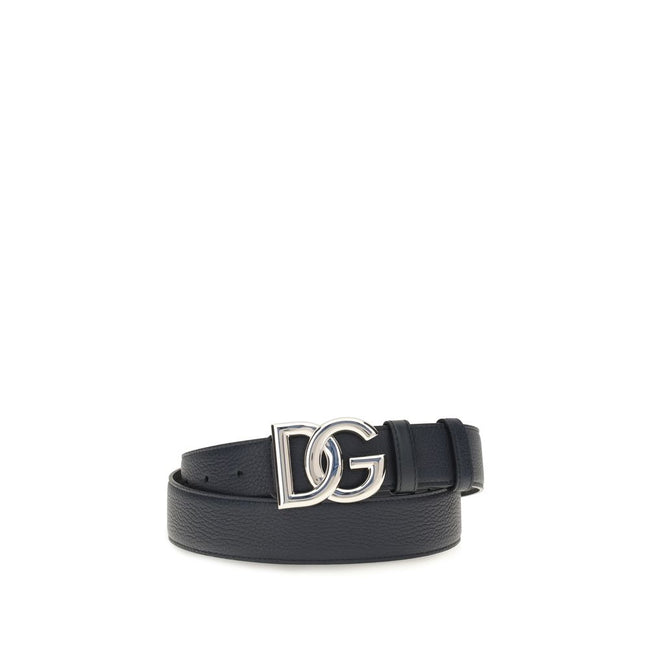 Dolce & Gabbana Black Leather Regular Belt