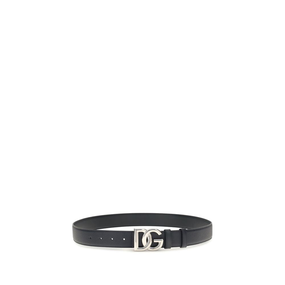 Dolce & Gabbana Black Leather Regular Belt