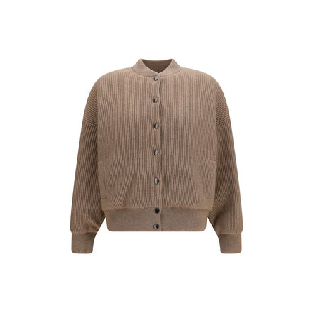 Brunello Cucinelli Beige Cashmere Bomber