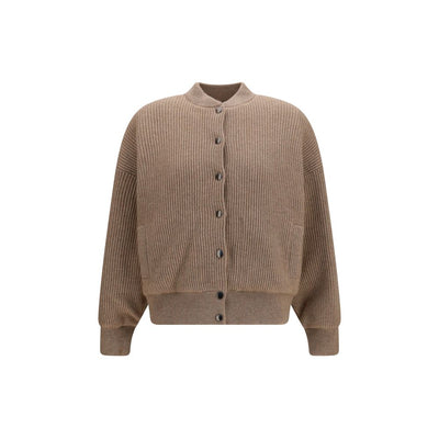 Brunello Cucinelli Beige Cashmere Bomber