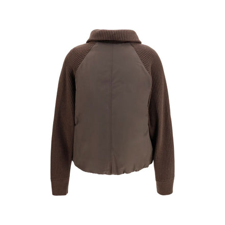 Brunello Cucinelli Brown Polyester Full-Length Jacket