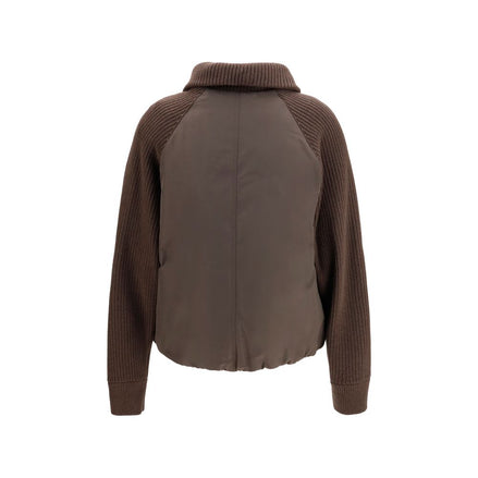 Brunello Cucinelli Brown Polyester Full-Length Jacket