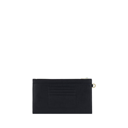 Saint Laurent Black Calf Leather Wallet