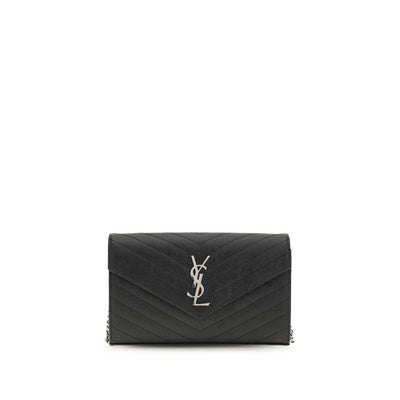 Saint Laurent Black Leather Wallet
