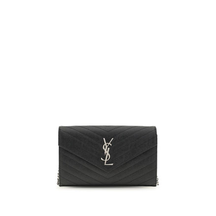 Saint Laurent Black Leather Wallet