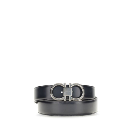 Ferragamo Blue Leather Regular Belt