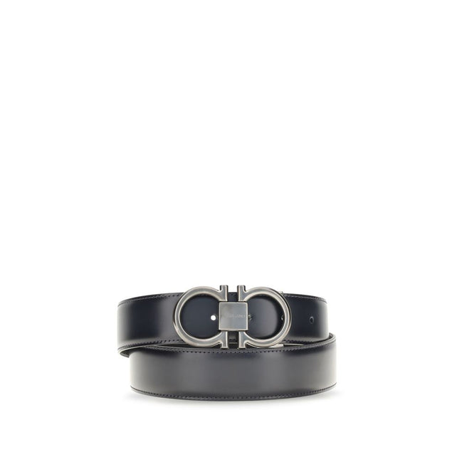 Ferragamo Blue Leather Regular Belt